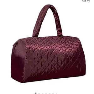 DSWBurgundy Quilted Women's Weekender Bag